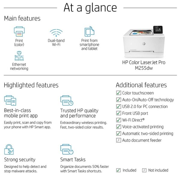 HP Color LaserJet Pro M255dw Printer - Image 4